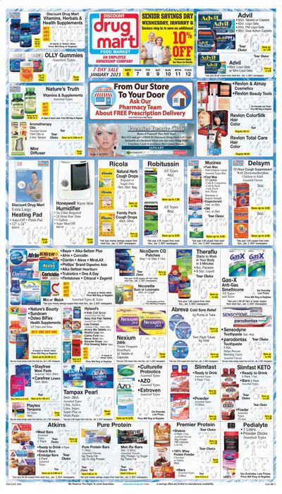 Discount Drug Mart (OH) Weekly Ad Flyer January 6 to January 12