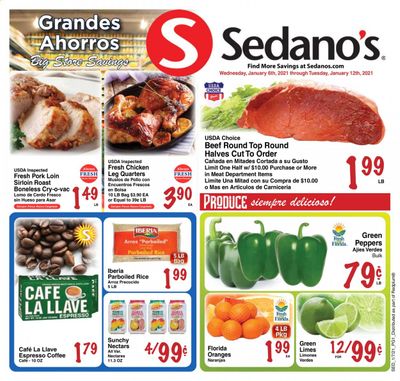 Sedano's (FL) Weekly Ad Flyer January 6 to January 12