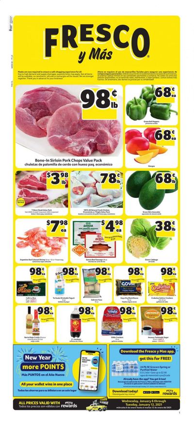 Fresco y Más Weekly Ad Flyer January 6 to January 12