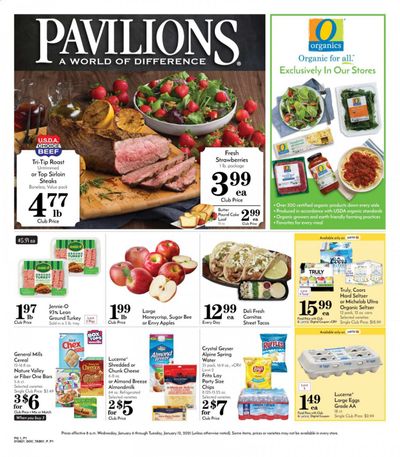 Pavilions (CA) Weekly Ad Flyer January 6 to January 12