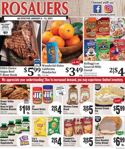 Rosauers Weekly Ad Flyer January 6 to January 12