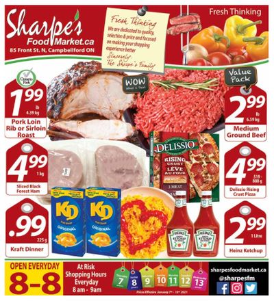 Sharpe's Food Market Flyer January 7 to 13