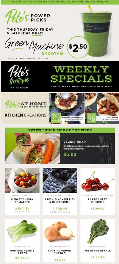 Pete's Fine Foods Flyer January 7 to 13