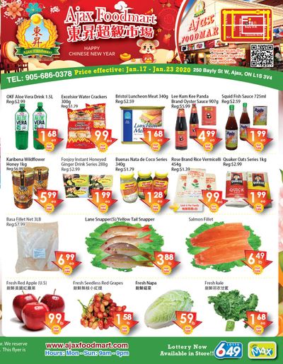 Ajax Foodmart Flyer January 17 to 23