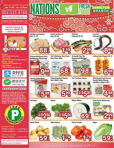 Nations Fresh Foods (Hamilton) Flyer January 17 to 23