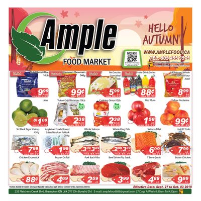 Ample Food Market Flyer September 27 to October 3
