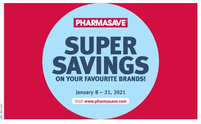 Pharmasave (ON) Super Savings  Flyer January 8 to 21