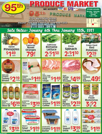 95th Produce Market Weekly Ad Flyer January 6 to January 12, 2021