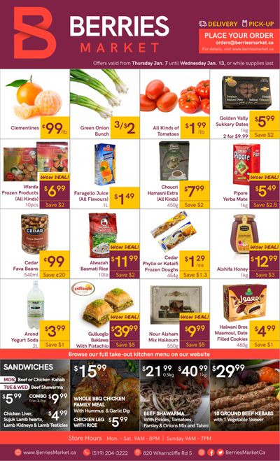 Berries Market Flyer January 7 to 13