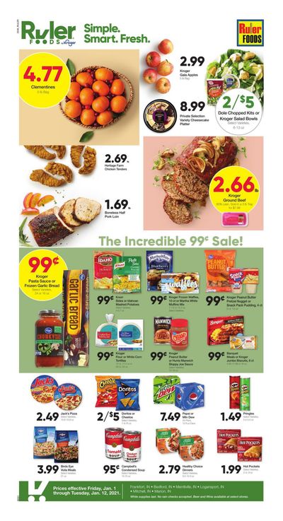 Ruler Foods Weekly Ad Flyer January 1 to January 12, 2021