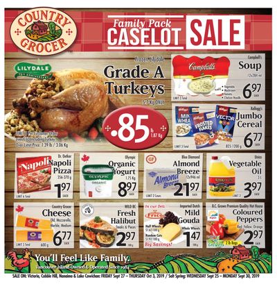 Country Grocer Flyer September 27 to October 3