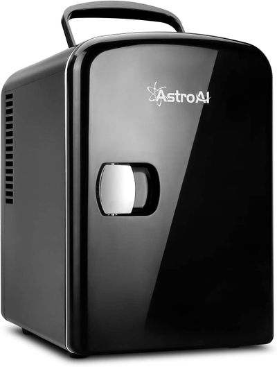 AstroAI Mini Fridge 4 Liter/6 Can Mini Frigo AC/DC Portable Thermoelectric Cooler and Warmer On Sale for $ 54.39 at Amazon Canada