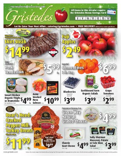 Gristedes Weekly Ad Flyer January 8 to January 14, 2021