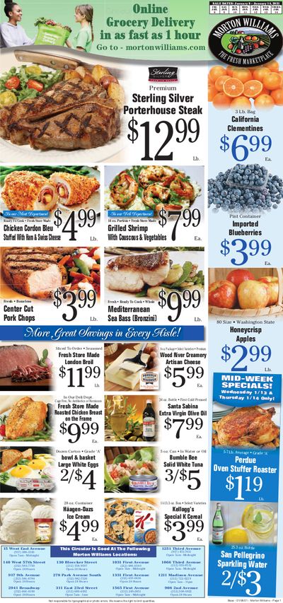 Morton Williams Weekly Ad Flyer January 8 to January 14, 2021