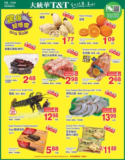 T&T Supermarket (AB) Flyer January 8 to 14