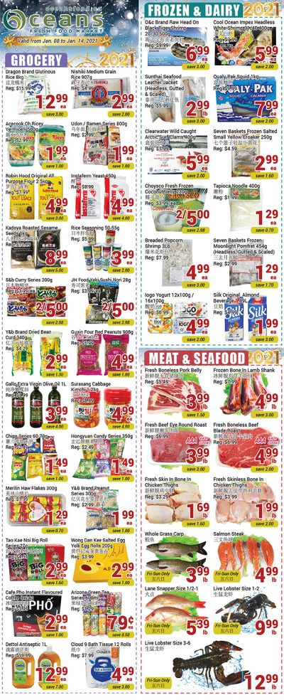 Oceans Fresh Food Market (Mississauga) Flyer January 8 to 14