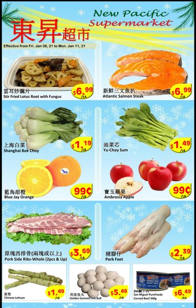 New Pacific Supermarket Flyer January 8 to 11