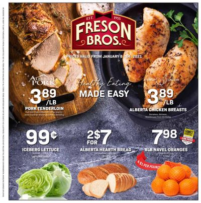 Freson Bros. Flyer January 8 to 14