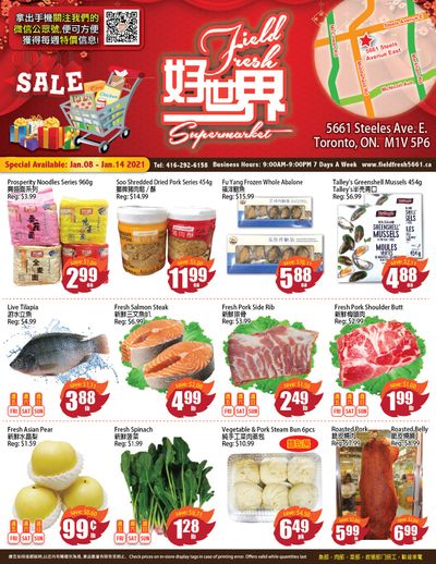 Field Fresh Supermarket Flyer January 8 to 14