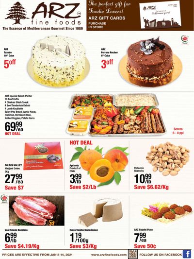 Arz Fine Foods Flyer January 8 to 14