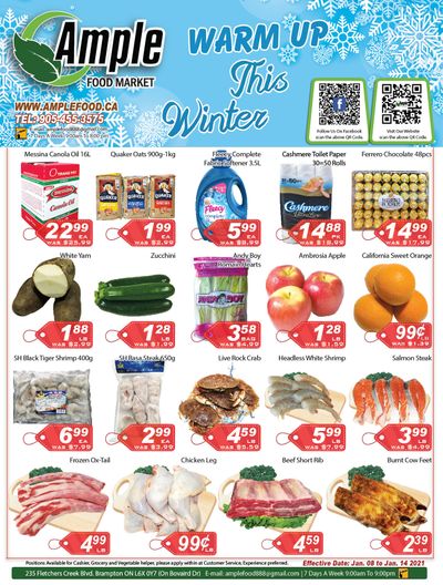 Ample Food Market Flyer January 8 to 14
