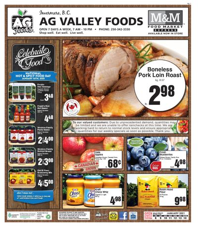 AG Foods Flyer January 8 to 14