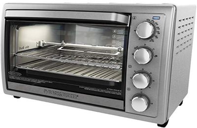 "BLACK+DECKER Rotisserie Toaster Oven, 6 Slice, 5 Functions, Silver, TO4314SSD For $84.98 At Amazon Canada