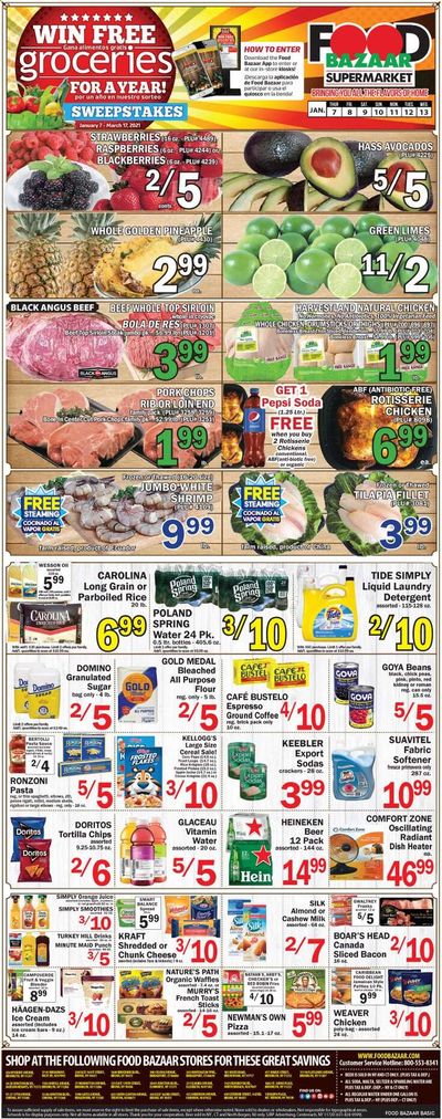 Food Bazaar (CT, NJ, NY) Weekly Ad Flyer January 7 to January 13