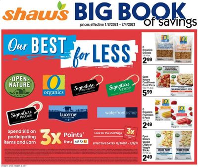 Shaw’s (MA, ME, NH, RI, VT) Weekly Ad Flyer January 8 to February 4