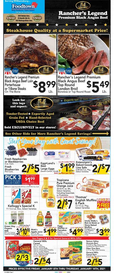 Foodtown (NJ, NY, PA) Weekly Ad Flyer January 8 to January 14