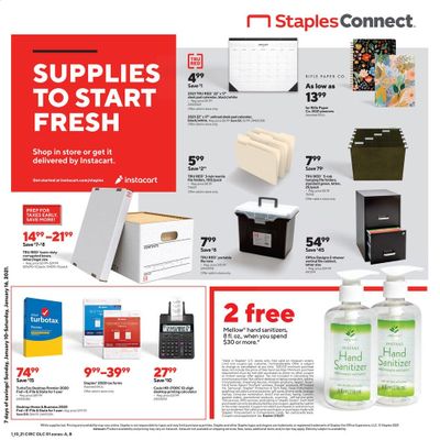Staples Weekly Ad Flyer January 10 to January 16