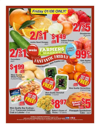 Weis Weekly Ad Flyer January 8 to January 8