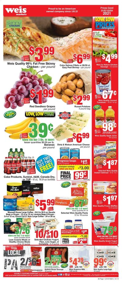 Weis Weekly Ad Flyer January 7 to February 4