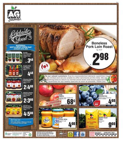 AG Foods Flyer January 10 to 16