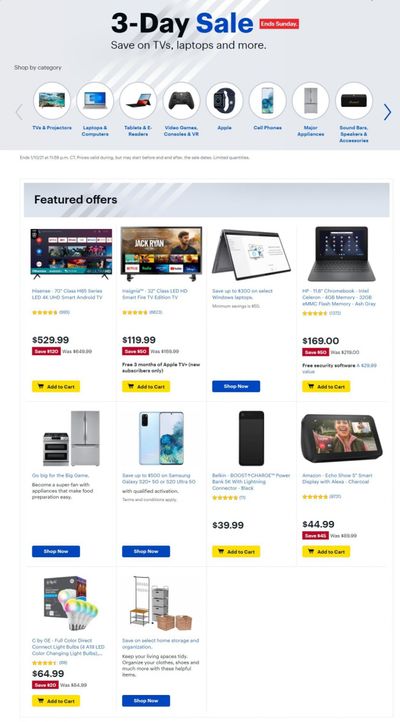 Best Buy Weekly Ad Flyer January 8 to January 10