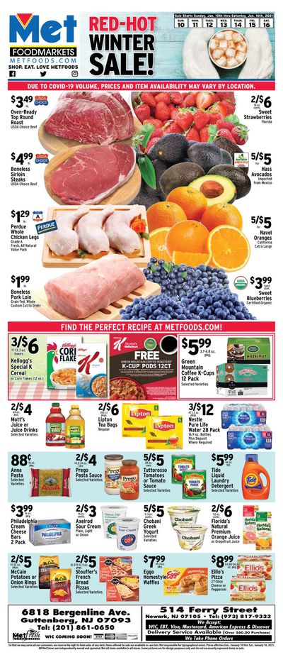 Met Foodmarkets Weekly Ad Flyer January 10 to January 16, 2021