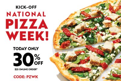 January 10 Only: Receive 30% Off Your $25+ Online Order at Papa Murphy's with New Promo Code