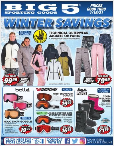 Big 5 Weekly Ad Flyer January 10 to January 16