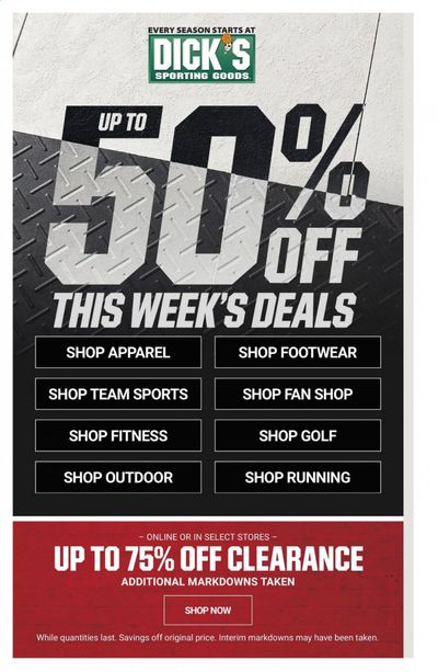 DICK'S Weekly Ad Flyer January 10 to January 16