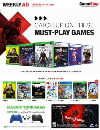 GameStop Weekly Ad Flyer January 10 to January 16