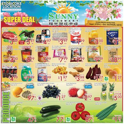 Sunny Foodmart (Etobicoke) Flyer September 27 to October 3