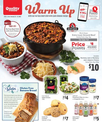 Quality Foods Flyer January 11 to 17