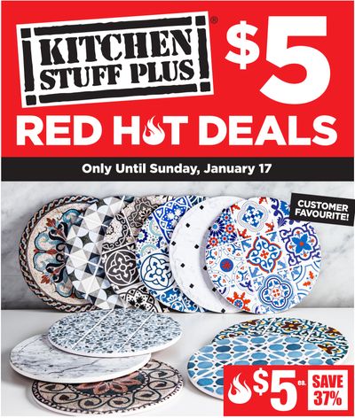 Kitchen Stuff Plus Canada Red Hot Sale: $5 Deals, Save 50% on 7 Pc. Slate Porcelain Bowls Set + More Offers