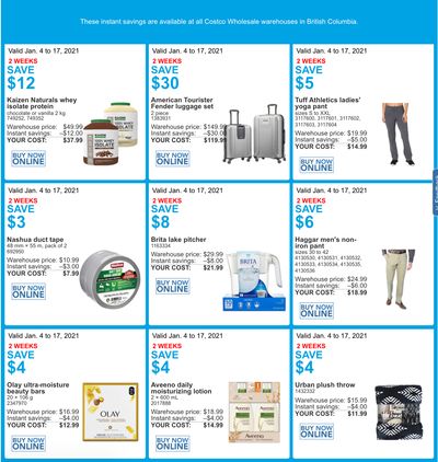 Costco Canada More Savings Weekly Coupons/Flyers for Western Canada: British Columbia, Alberta, Saskatchewan & Manitoba, until January 17