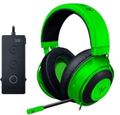  Razer Kraken Tournament Edition THX 7.1 Surround Sound Gaming Headset: Aluminum Frame - Retractable Noise Cancelling Mic - USB DAC Included - For PC, PS4, Nintendo Switch - Green For $79.99 At Amazon Canada