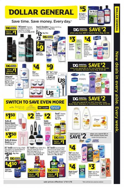 Dollar General Weekly Ad Flyer January 10 to January 16