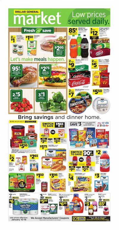 Dollar General (AL, GA, KY, LA, TN) Weekly Ad Flyer January 10 to January 16