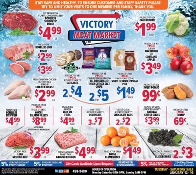 Victory Meat Market Flyer January 12 to 16