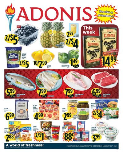Adonis (ON) Flyer January 14 to 20