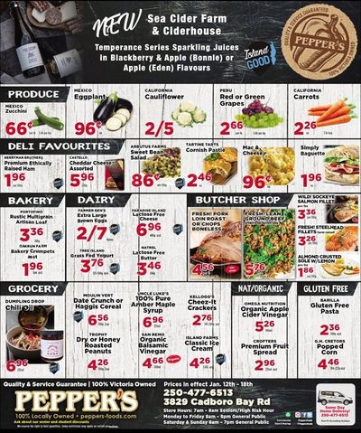 Pepper's Foods Flyer January 12 to 18